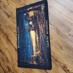 Vintage Terry Redlin Country Neighbors Rug Door Mat